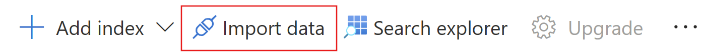 Snímek obrazovky, který ukazuje, jak otevřít průvodce importem na webu Azure Portal