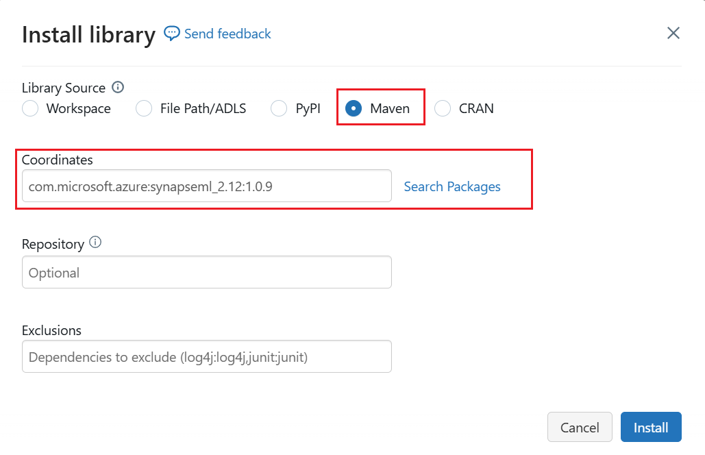 Screenshot: Maven-Paketspezifikation.